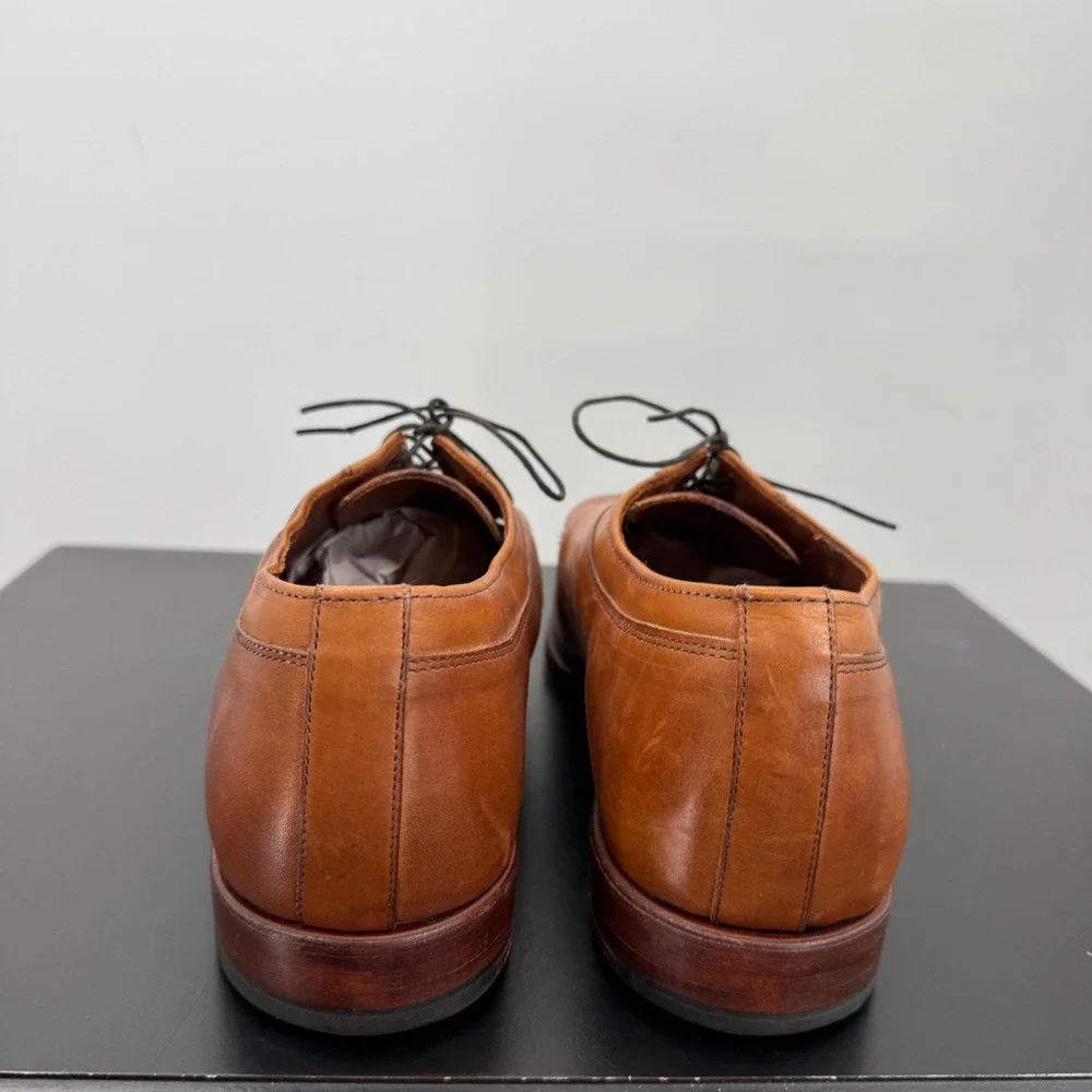 Allen Edmonds LaSalle Derby Mens 11.5 D Brown Good Split Toe Leather 3920